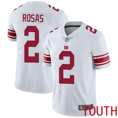 Youth New York Giants 2 Aldrick Rosas White Vapor Untouchable Limited Player Football NFL Jersey